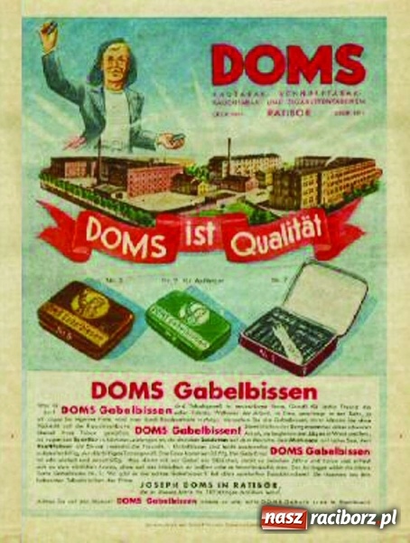 Zdjęcie w galerii na portalu naszraciborz.pl: Raciborskie imperium tytoniowe Domsów na starej fotografii  wiadomości z regionu