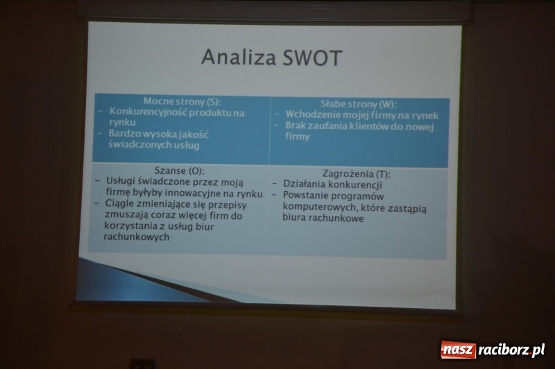 Zdjęcie w galerii na portalu naszraciborz.pl: Rozstrzygnięcie konkursu Zaprezentuj swój biznesplan  wiadomości z regionu