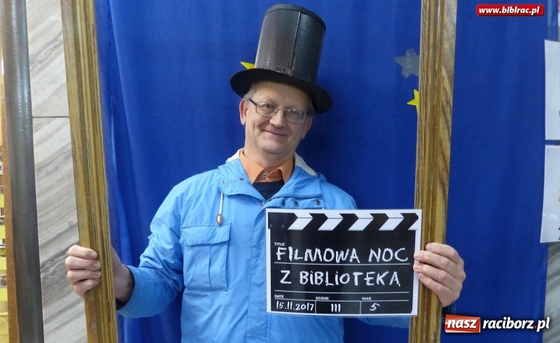 Zdjęcie w galerii na portalu naszraciborz.pl: Filmowa Noc w bibliotece z… Olgierdem Łukaszewiczem i innymi atrakcjami wiadomości z regionu