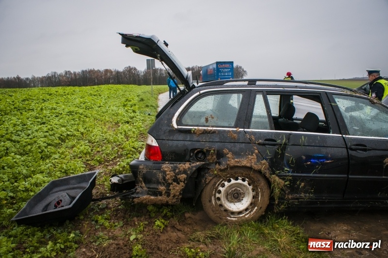 Zdjęcie w galerii na portalu naszraciborz.pl: BMW dachowało na DK 45 w Szonowicach wiadomości z regionu