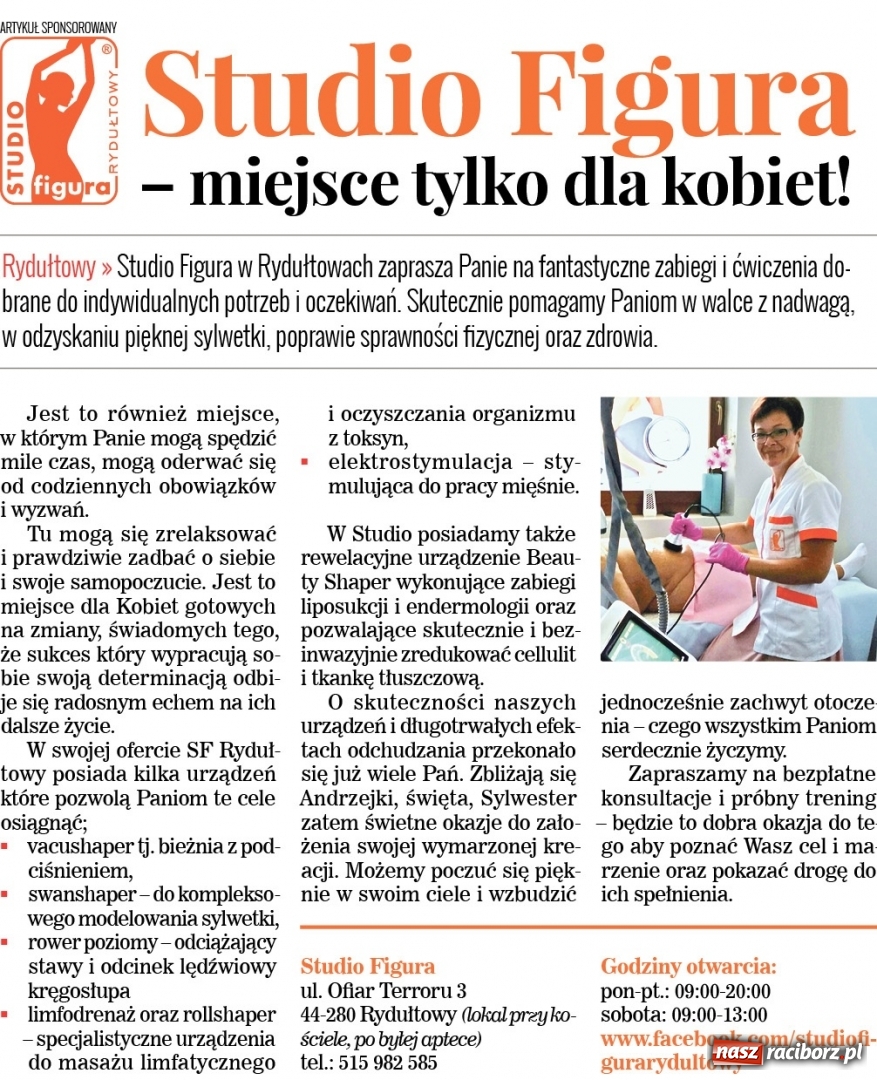 Zdjęcie w galerii na portalu naszraciborz.pl: Specjalnie dla raciborzanek wywiad z Bożeną Społowicz – pierwszą skin coach w Polsce wiadomości z regionu