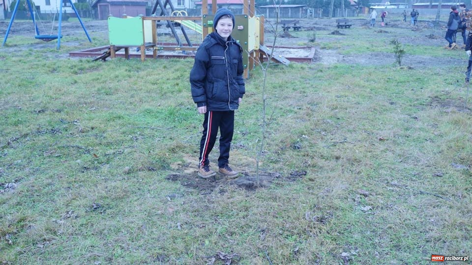 Zdjęcie w galerii na portalu naszraciborz.pl: Nasadzenie drzew w Parku Dębina wiadomości z regionu