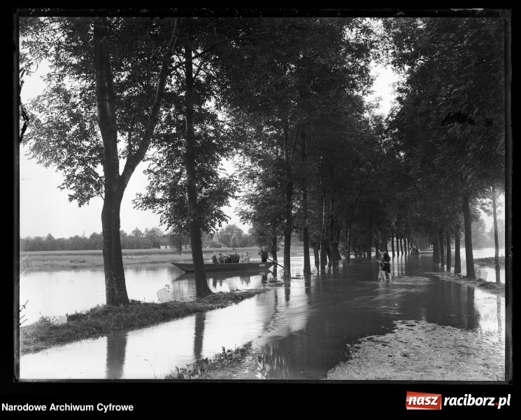 Zdjęcie w galerii na portalu naszraciborz.pl: Odra i raciborskie mosty na starej fotografii wiadomości z regionu