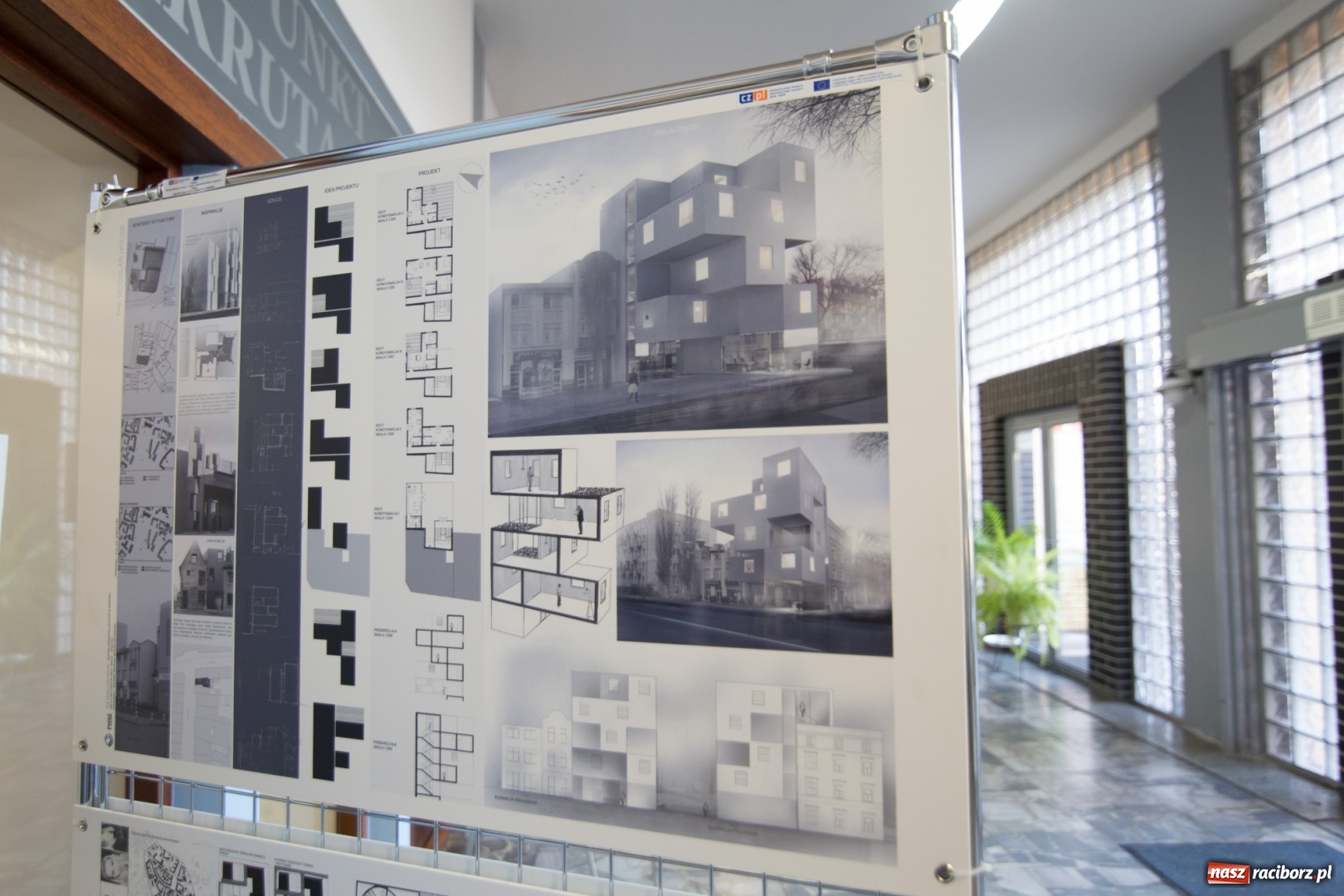 Zdjęcie w galerii na portalu naszraciborz.pl: Odnowa centrów śląskich miast - wystawa prac architektonicznych w raciborskiej PWSZ wiadomości z regionu
