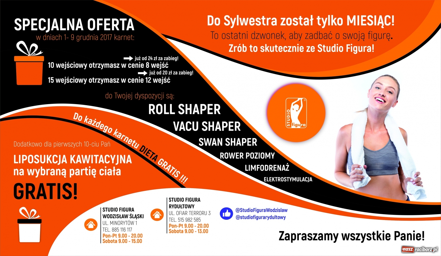 Zdjęcie w galerii na portalu naszraciborz.pl: Mikołajkowa promocja grudniowa w STUDIO FIGURA! wiadomości z regionu