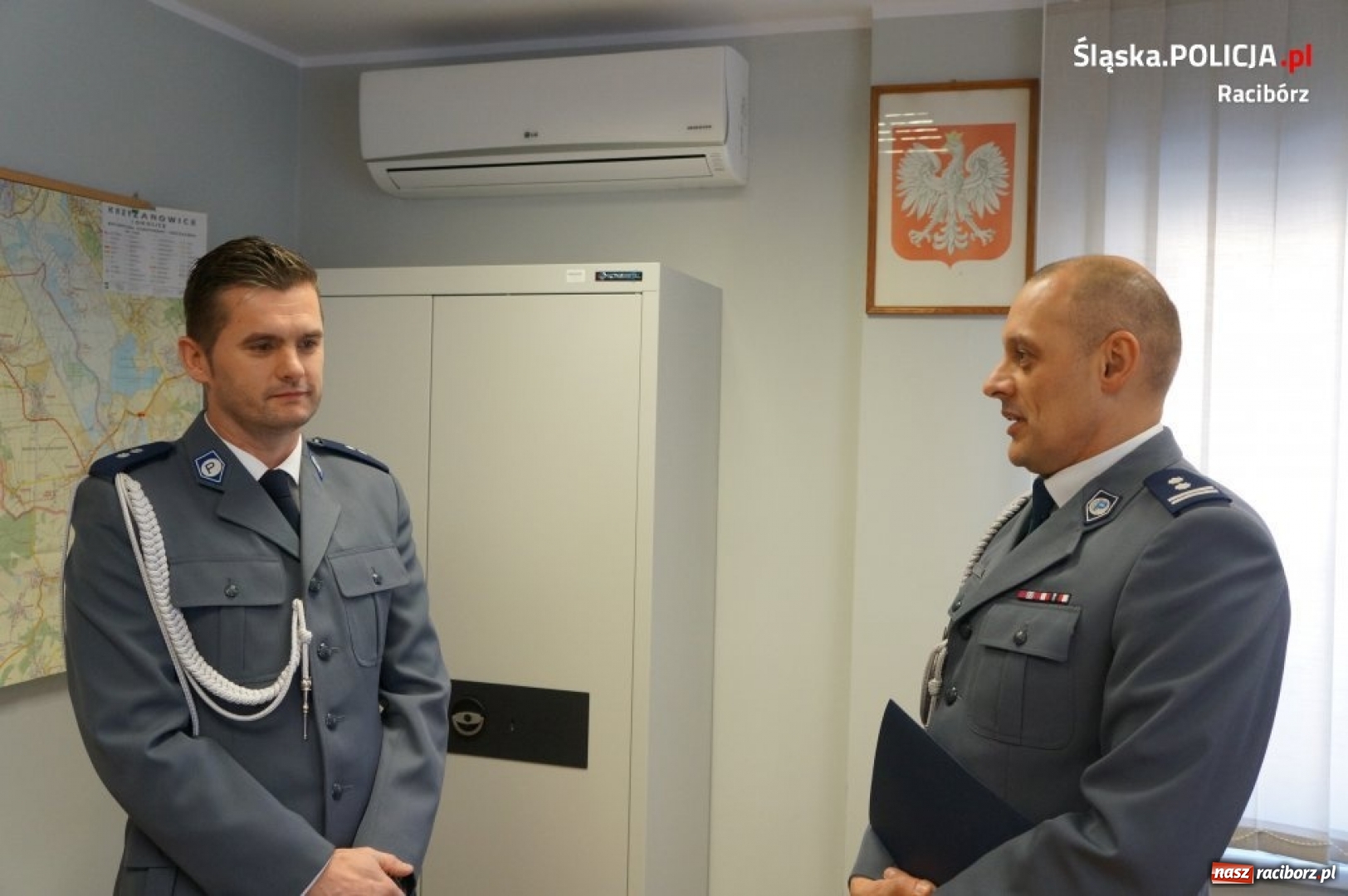 Zdjęcie w galerii na portalu naszraciborz.pl: Nowy komendant w Krzyżanowicach wiadomości z regionu