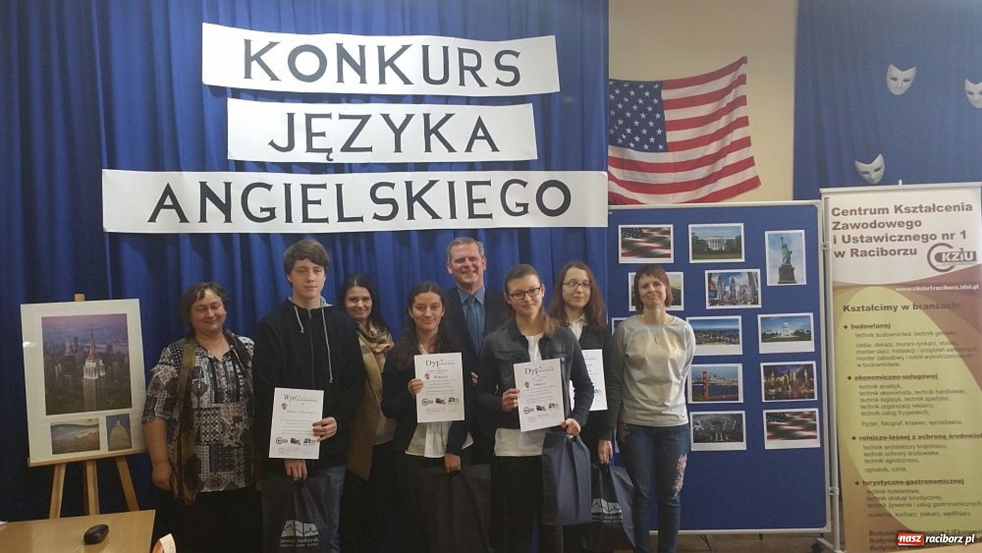 Zdjęcie w galerii na portalu naszraciborz.pl: Powiatowy Konkurs Języka Angielskiego i Wiedzy o Stanach Zjednoczonych wiadomości z regionu