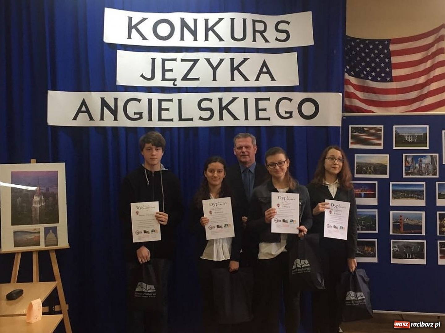 Zdjęcie w galerii na portalu naszraciborz.pl: Powiatowy Konkurs Języka Angielskiego i Wiedzy o Stanach Zjednoczonych wiadomości z regionu