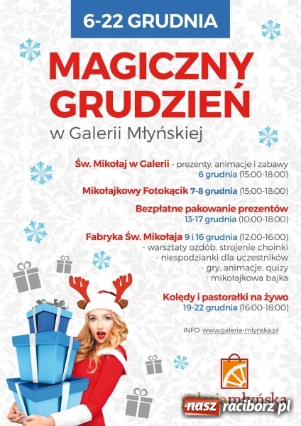 Zdjęcie w galerii na portalu naszraciborz.pl: Magiczny grudzień w Galerii Młyńskiej wiadomości z regionu