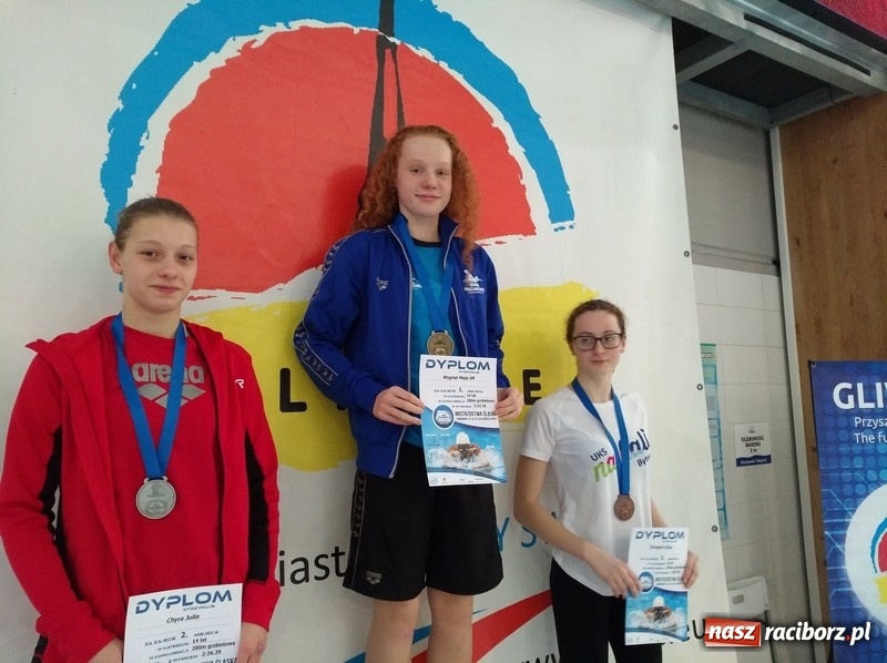 Zdjęcie w galerii na portalu naszraciborz.pl: Pływanie. Medalowe żniwo pływaków Szkoły Mistrzostwa Sportowego wiadomości z regionu