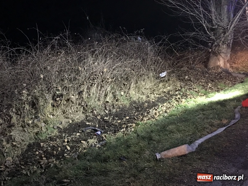 Zdjęcie w galerii na portalu naszraciborz.pl: Tragedia na drodze Racibórz Markowice-Babice. Opel uderzył w drzewo i stanął w płomieniach. Nie żyje 16-letnia dziewczyna wiadomości z regionu