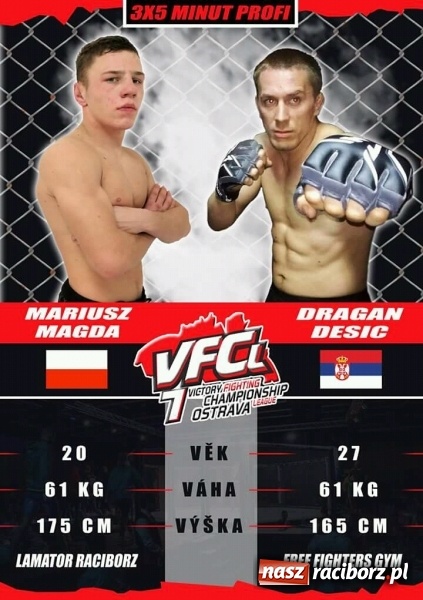 Zdjęcie w galerii na portalu naszraciborz.pl: Mariusz Magda zwyciężył po 40 sekundach walki wiadomości z regionu