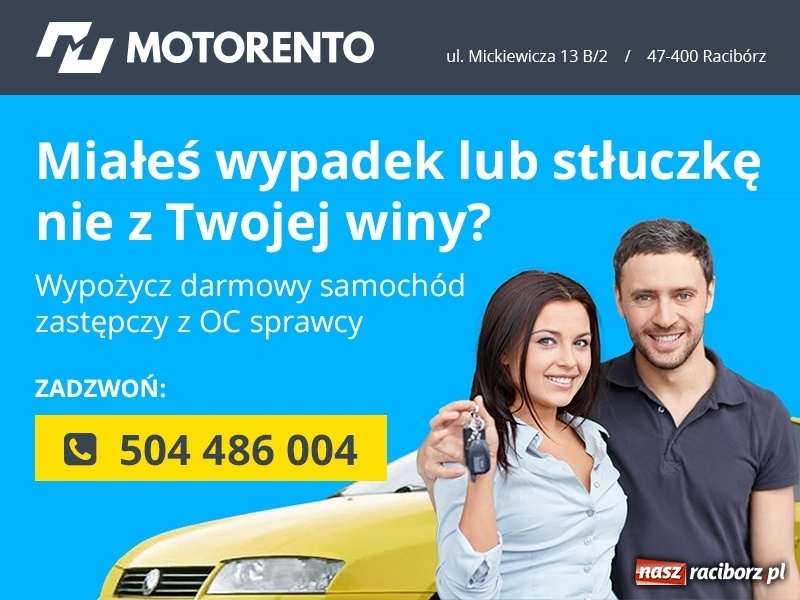 Zdjęcie w galerii na portalu naszraciborz.pl: Na Odrostradzie dachował opel  wiadomości z regionu