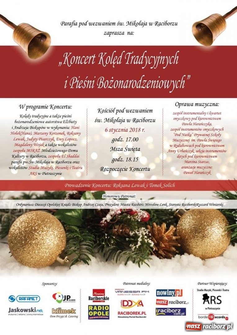Zdjęcie w galerii na portalu naszraciborz.pl: Koncert Kolęd Tradycyjnych i Pieśni Bożonarodzeniowych w kościele św. Mikołaja wiadomości z regionu