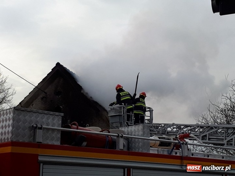 Zdjęcie w galerii na portalu naszraciborz.pl: Pożar domu przy ul. Górnośląskiej w Raciborzu  wiadomości z regionu