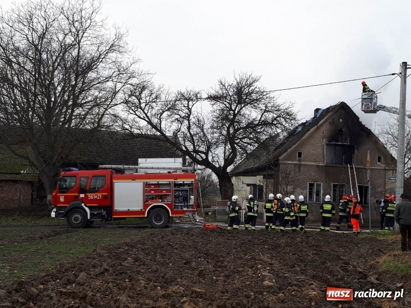 Zdjęcie w galerii na portalu naszraciborz.pl: Pożar domu przy ul. Górnośląskiej w Raciborzu  wiadomości z regionu