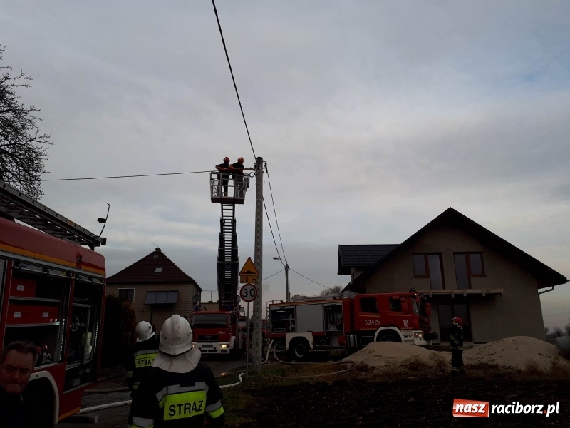 Zdjęcie w galerii na portalu naszraciborz.pl: Pożar domu przy ul. Górnośląskiej w Raciborzu  wiadomości z regionu