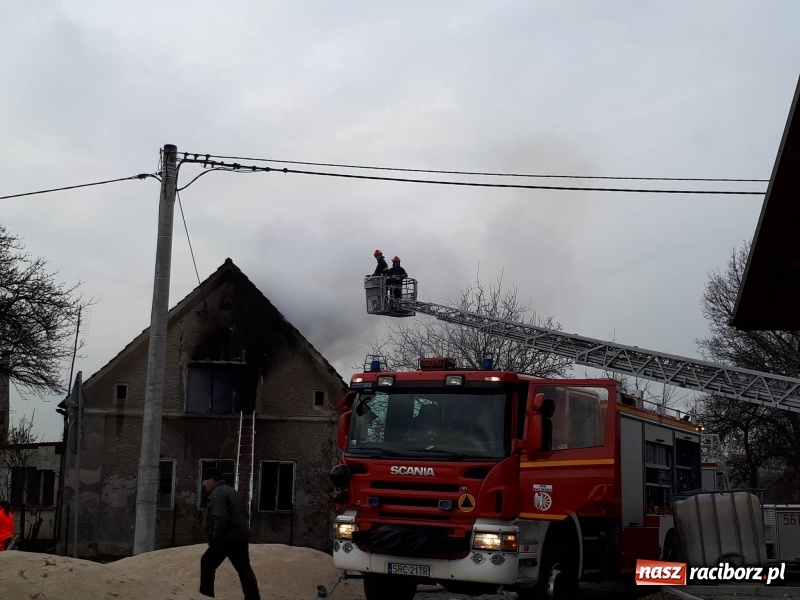 Zdjęcie w galerii na portalu naszraciborz.pl: Pożar domu przy ul. Górnośląskiej w Raciborzu  wiadomości z regionu