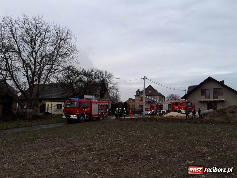 Zdjęcie w galerii na portalu naszraciborz.pl: Pożar domu przy ul. Górnośląskiej w Raciborzu  wiadomości z regionu