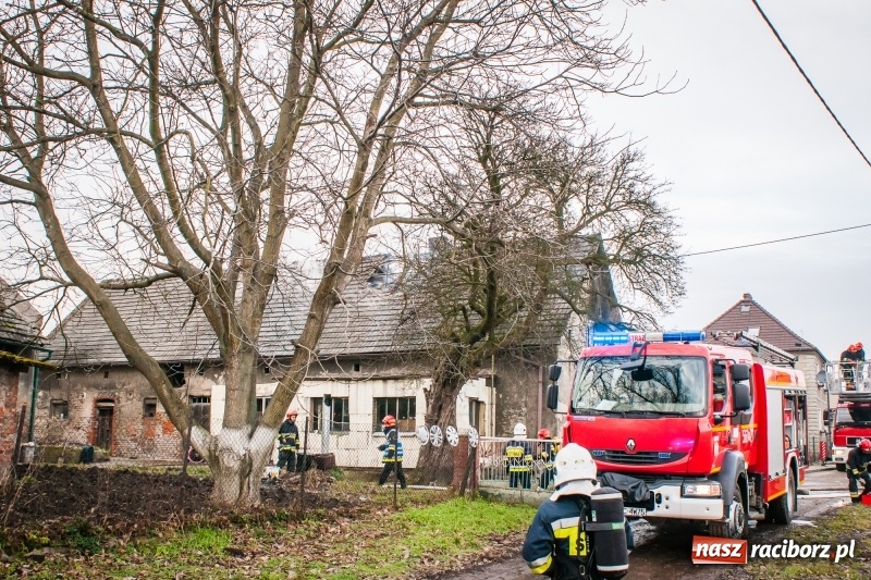 Zdjęcie w galerii na portalu naszraciborz.pl: Pożar domu przy ul. Górnośląskiej w Raciborzu  wiadomości z regionu