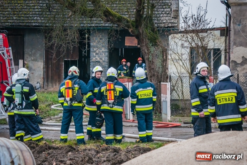 Zdjęcie w galerii na portalu naszraciborz.pl: Pożar domu przy ul. Górnośląskiej w Raciborzu  wiadomości z regionu