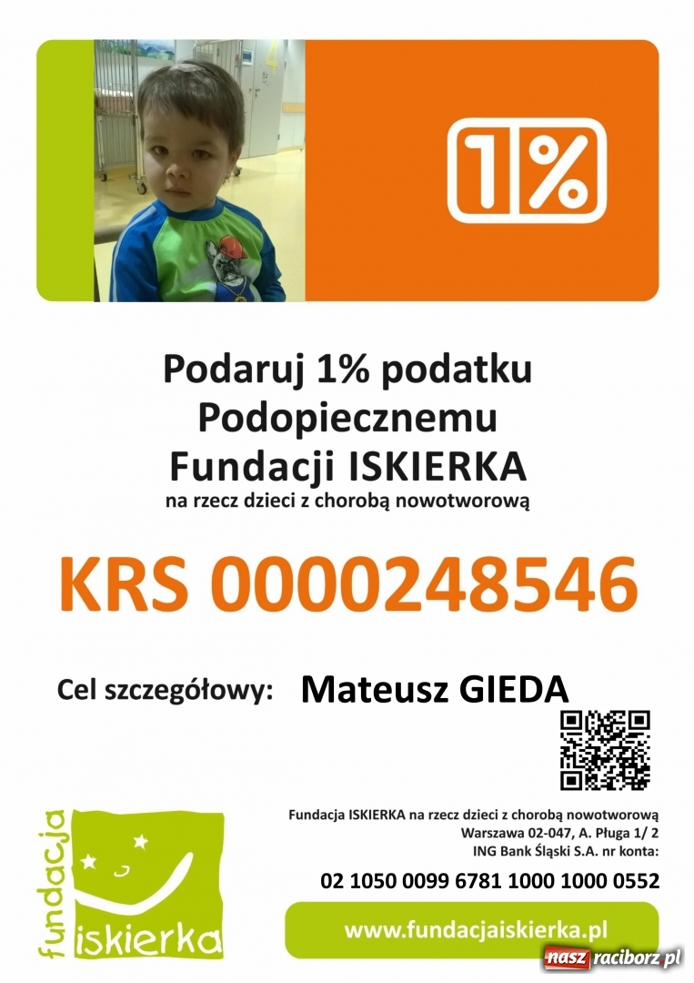 Zdjęcie w galerii na portalu naszraciborz.pl: Mały Mateusz ciągle walczy z chorobą. Pomóż i Ty! wiadomości z regionu