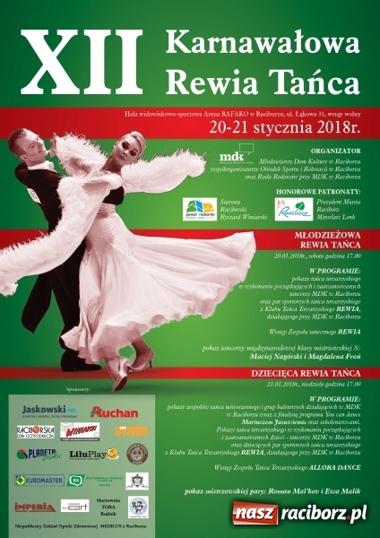 Zdjęcie w galerii na portalu naszraciborz.pl: XII Karnawałowa Rewia Tańca już 20 i 21 stycznia w Arenie Rafako  wiadomości z regionu