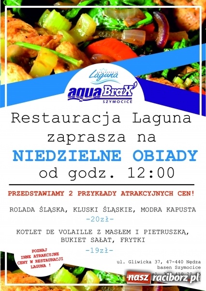 Zdjęcie w galerii na portalu naszraciborz.pl: Restauracja Laguna zaprasza na niedzielne obiady wiadomości z regionu
