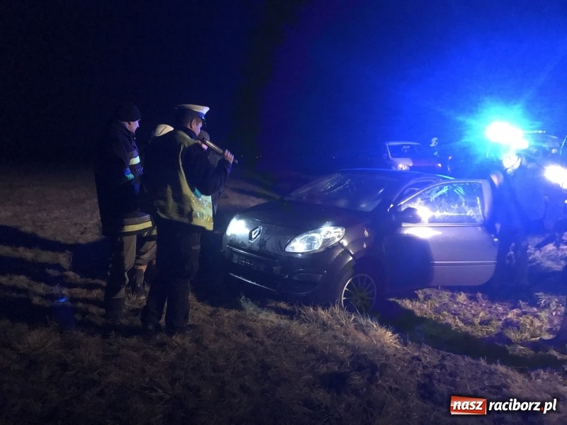 Zdjęcie w galerii na portalu naszraciborz.pl: Twingo dachowało na trasie Ciechowice-Turze  wiadomości z regionu