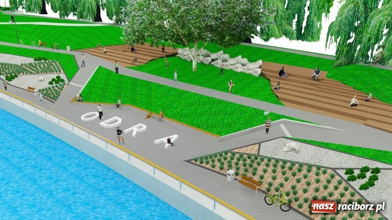 Zdjęcie w galerii na portalu naszraciborz.pl: Miasto wybrało wykonawcę projektu zagospodarowania lewego brzegu Odry wiadomości z regionu