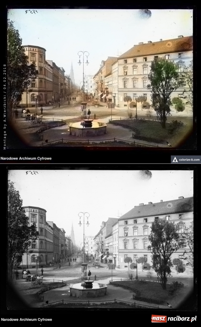 Zdjęcie w galerii na portalu naszraciborz.pl: Fotografie starego Raciborza w kolorze  wiadomości z regionu