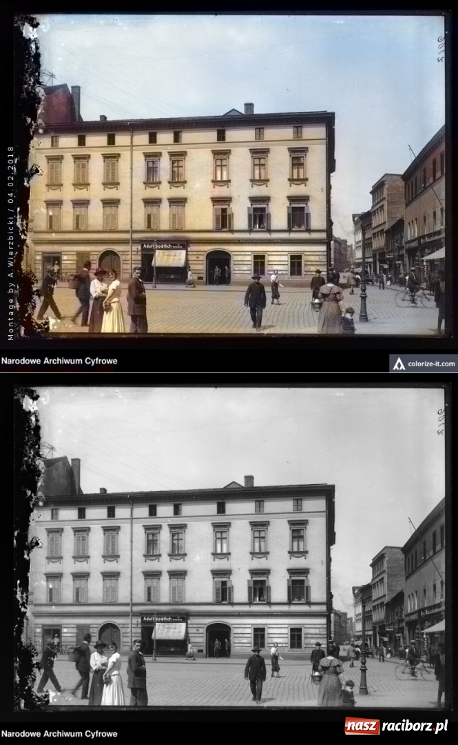 Zdjęcie w galerii na portalu naszraciborz.pl: Fotografie starego Raciborza w kolorze  wiadomości z regionu