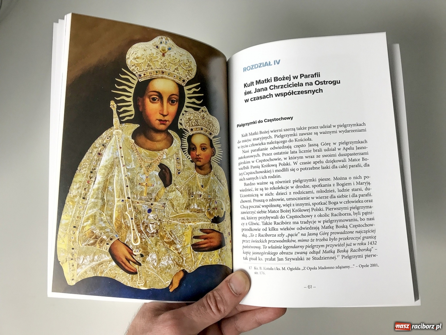 Zdjęcie w galerii na portalu naszraciborz.pl: Wydano książkę pt. Kult Matki Bożej na Ostrogu. Możliwość zakupu już 18 lutego wiadomości z regionu