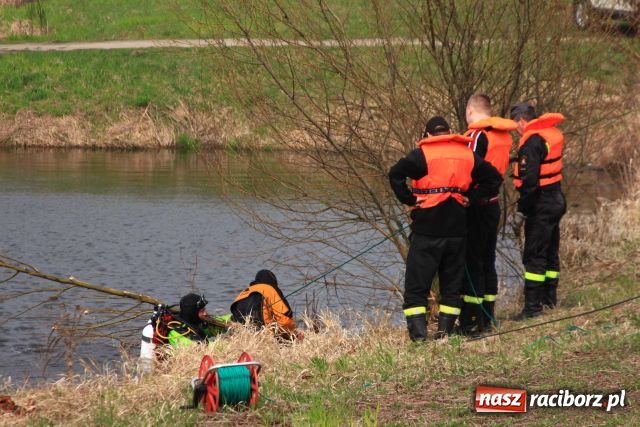 Zdjęcie w galerii na portalu naszraciborz.pl: Zatopiony mercedes już na brzegu wiadomości z regionu