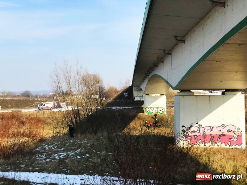 Zdjęcie w galerii na portalu naszraciborz.pl: Młody mężczyzna chciał skoczyć z mostu na trasie Krzyżanowice-Buków wiadomości z regionu