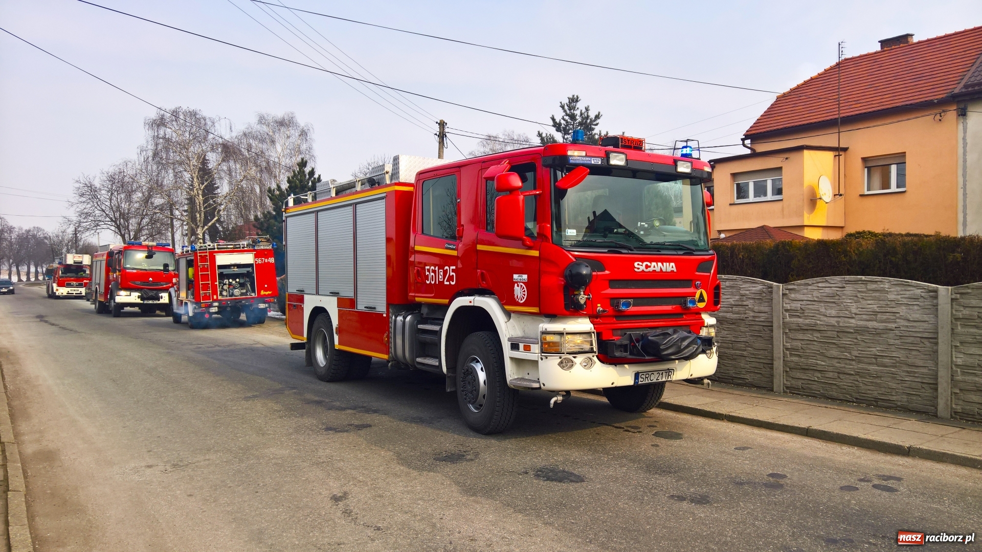 Zdjęcie w galerii na portalu naszraciborz.pl: Pożar sadzy w kominie w Borucinie wiadomości z regionu