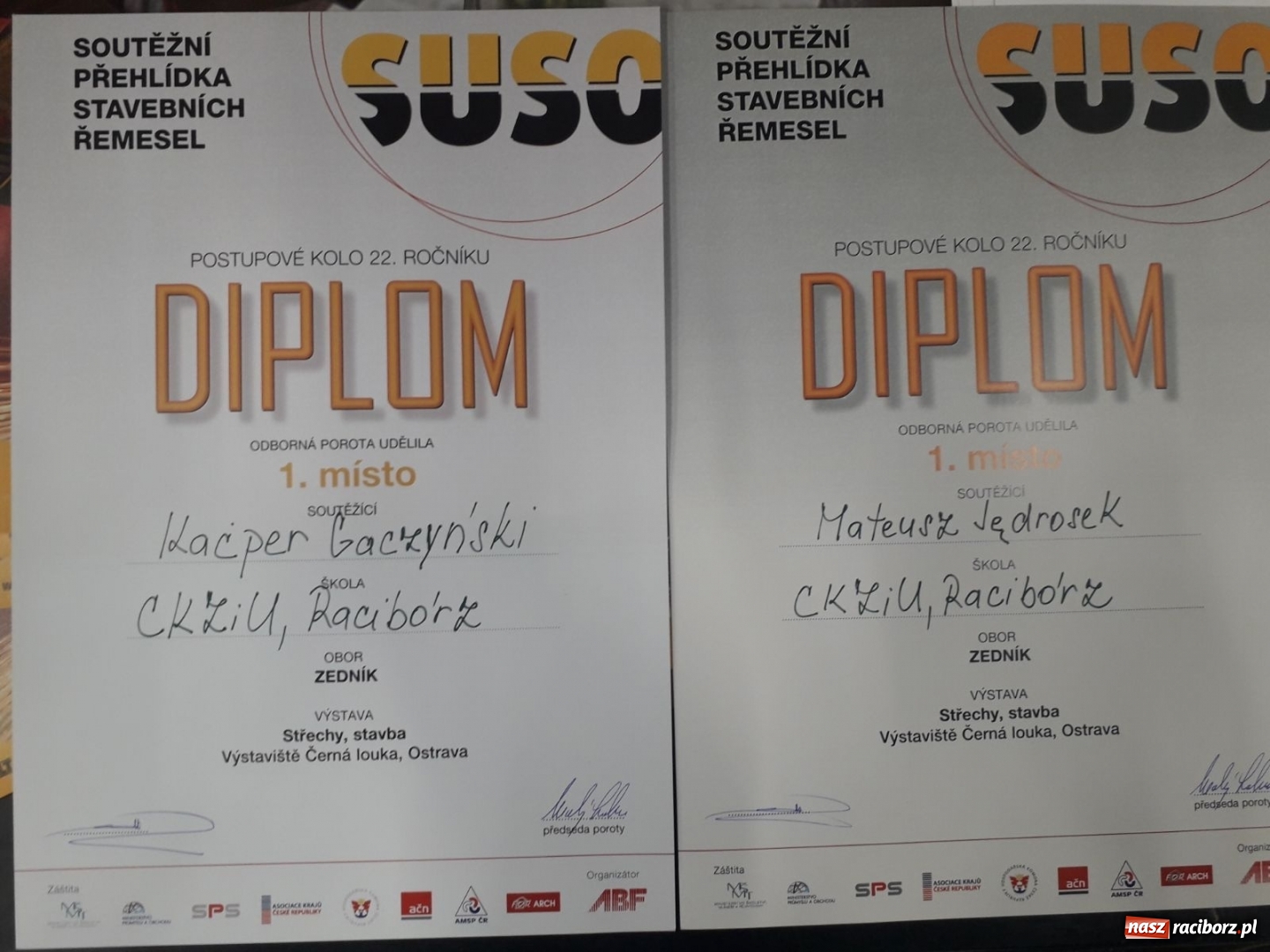 Zdjęcie w galerii na portalu naszraciborz.pl: Sukces techników budownictwa w Ostrawie  wiadomości z regionu