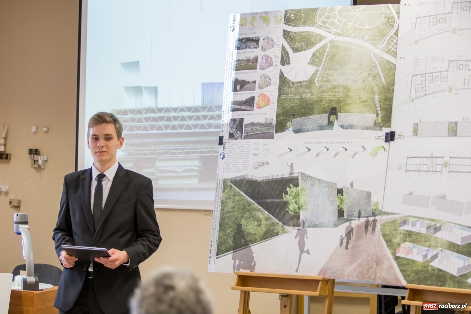 Zdjęcie w galerii na portalu naszraciborz.pl: W Instytucie Architektury PWSZ trwają obrony dyplomów inżynierskich  wiadomości z regionu