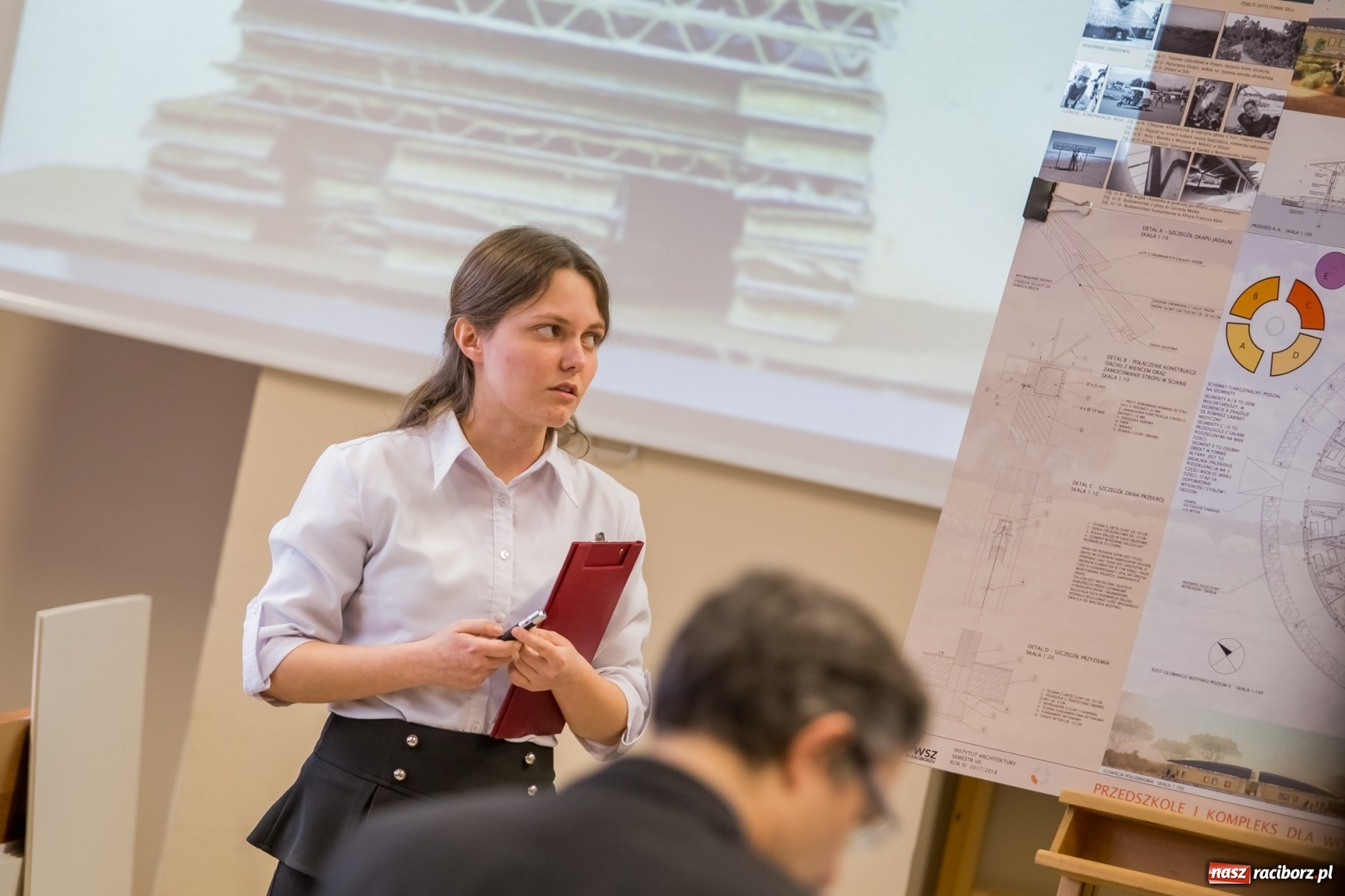 Zdjęcie w galerii na portalu naszraciborz.pl: W Instytucie Architektury PWSZ trwają obrony dyplomów inżynierskich  wiadomości z regionu