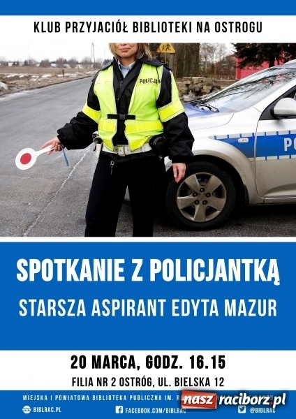 Zdjęcie w galerii na portalu naszraciborz.pl: Spotkanie z policjantką w bibliotece na Ostrogu  wiadomości z regionu