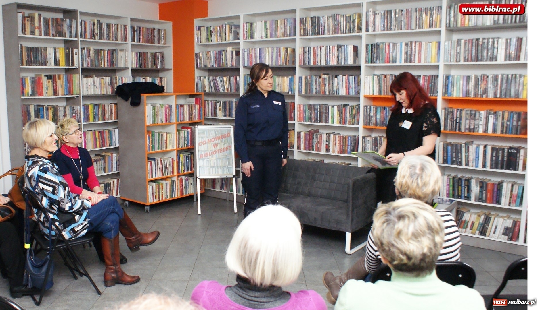 Zdjęcie w galerii na portalu naszraciborz.pl: Spotkanie z policjantką w bibliotece na Ostrogu wiadomości z regionu