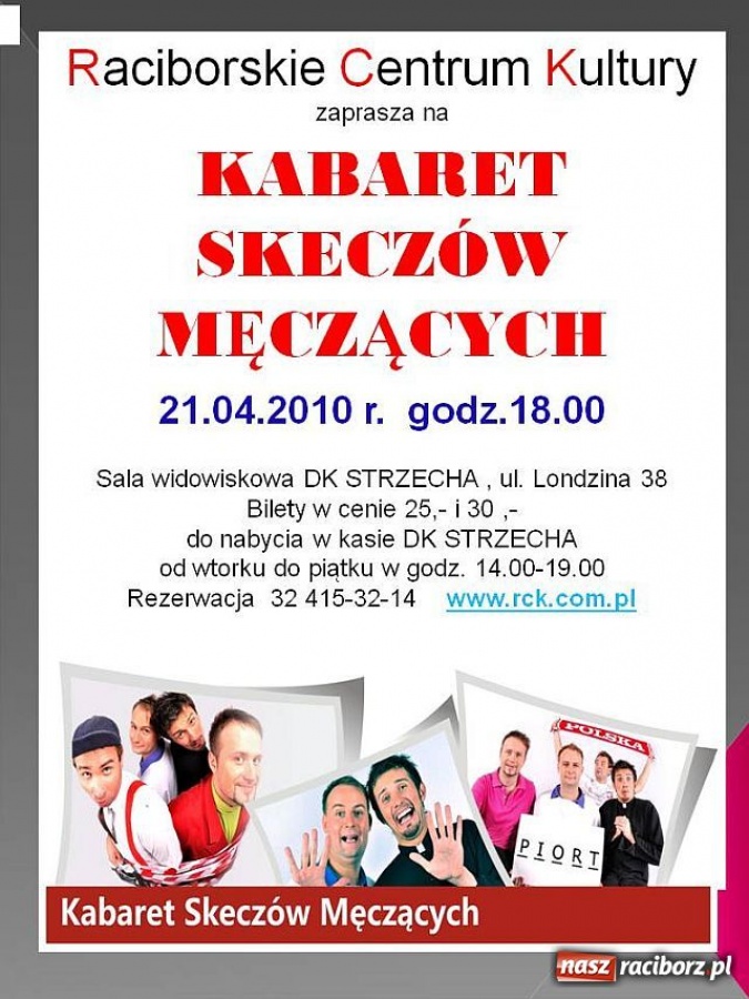 Zdjęcie w galerii na portalu naszraciborz.pl: Kabaret Skeczów męczących wiadomości z regionu