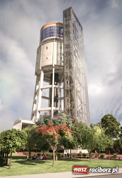 Zdjęcie w galerii na portalu naszraciborz.pl: Wieża ciśnień - laboratorium nowych technologii  wiadomości z regionu