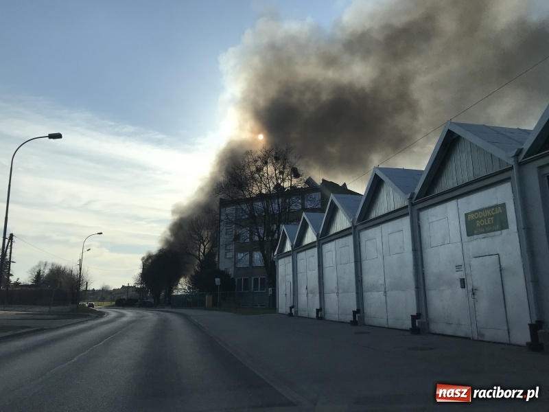Zdjęcie w galerii na portalu naszraciborz.pl: Pożar składowiska opon i koparki przy ulicy Eichendorffa FOTO i WIDEO wiadomości z regionu