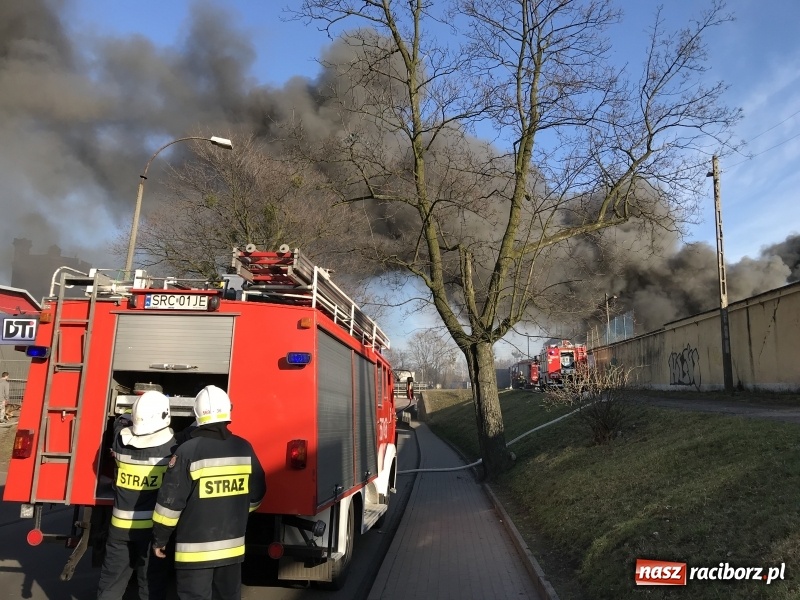 Zdjęcie w galerii na portalu naszraciborz.pl: Pożar składowiska opon i koparki przy ulicy Eichendorffa FOTO i WIDEO wiadomości z regionu