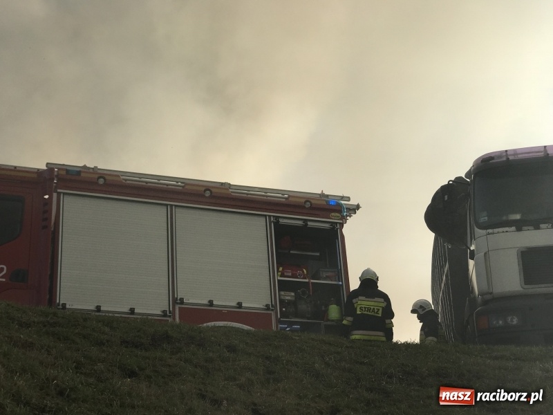 Zdjęcie w galerii na portalu naszraciborz.pl: Pożar składowiska opon i koparki przy ulicy Eichendorffa FOTO i WIDEO wiadomości z regionu