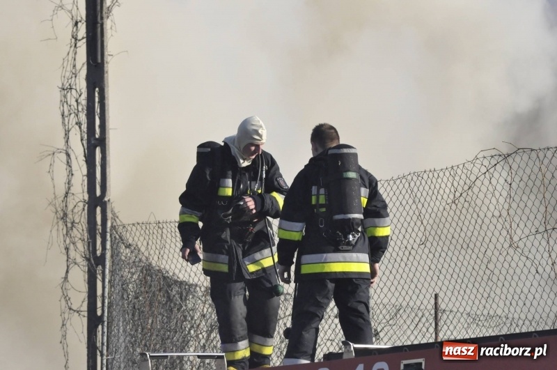 Zdjęcie w galerii na portalu naszraciborz.pl: Pożar składowiska opon i koparki przy ulicy Eichendorffa FOTO i WIDEO wiadomości z regionu