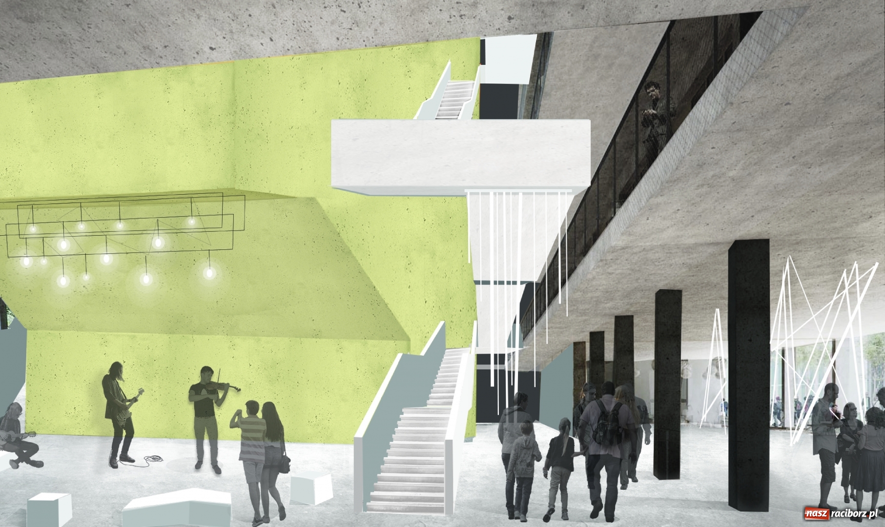 Zdjęcie w galerii na portalu naszraciborz.pl: Music box - Centrum Muzyki Alternatywnej. Projekt absolwentki raciborskiej PWSZ  wiadomości z regionu