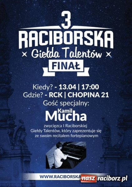 Zdjęcie w galerii na portalu naszraciborz.pl: Finał Raciborskiej Giełdy Talentów już jutro! wiadomości z regionu