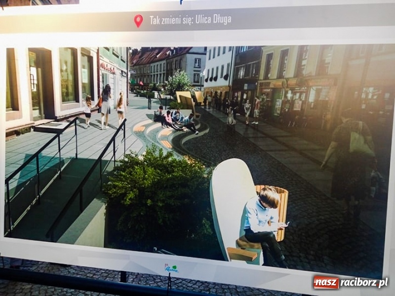 Zdjęcie w galerii na portalu naszraciborz.pl: Od dzwonka do dzwonka - ratusz pochwalił się wizualizacjami nowej ulicy Długiej wiadomości z regionu